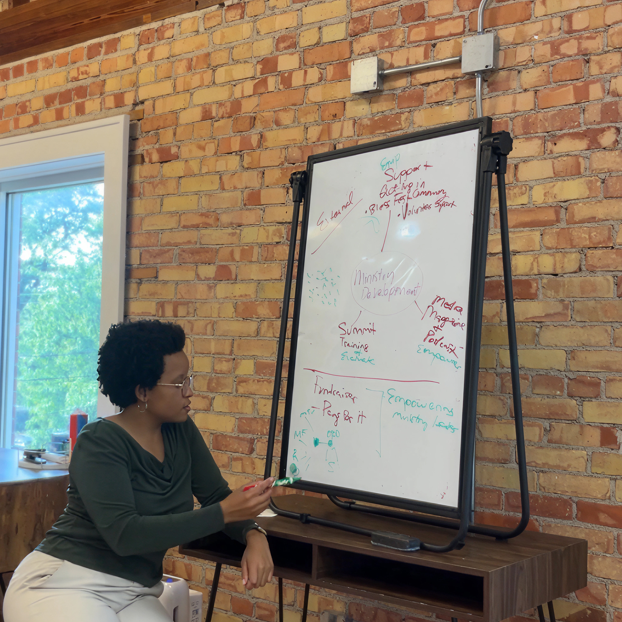 Whiteboarding with Cyrina
